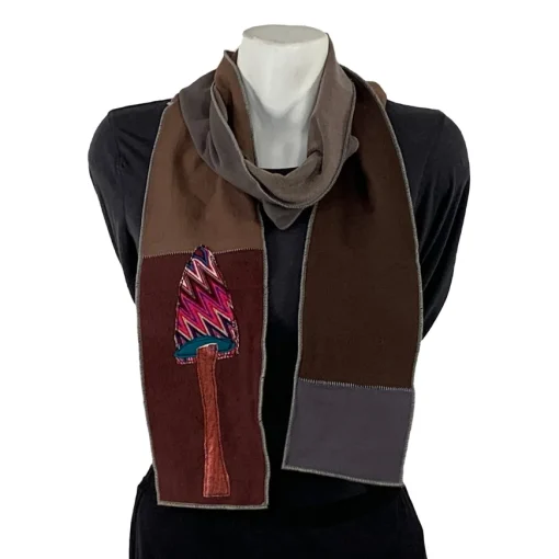 Fashion Applique Scarf- Mushroom Applique Scarves