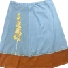 Online Big Flower Layered Skirt-Golden Rod Big Flower Layered Skirt