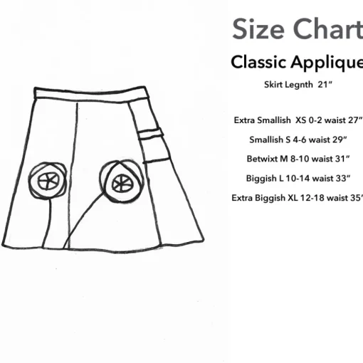 Fashion Classic Appliqué Skirt-Bird on Wire Classics
