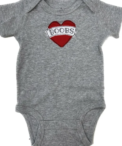 Clearance Kids Onesie-Tattoo Heart Boobs Kids Onesies