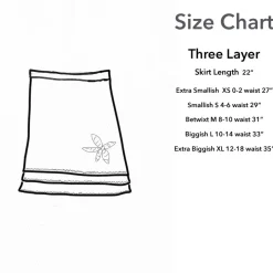 Best Sale Three Layer Appliqué Skirt- Layered Appliqué